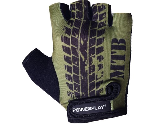 Велорукавиці PowerPlay 5451 Протектор Зелені XS (5451_XS_Green_MTB)