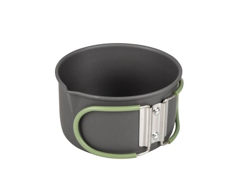 Набір туристичного посуду Bo-Camp Explorer 4 Pieces Hard Anodized Grey/Green (2200244)