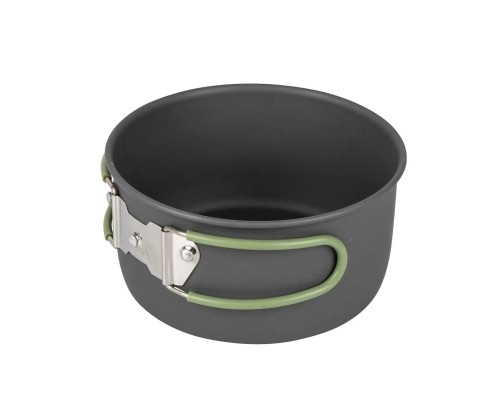 Набір туристичного посуду Bo-Camp Explorer 4 Pieces Hard Anodized Grey/Green (2200244)
