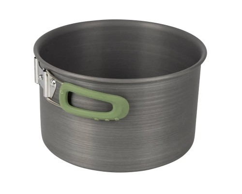 Набір туристичного посуду Bo-Camp Explorer 4 Pieces Hard Anodized Grey/Green (2200244)