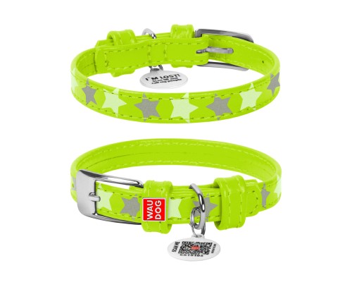 Нашийник для тварин WAUDOG Glamour з QR паспортом 