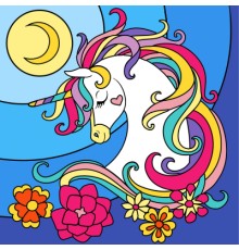 Картина по номерам Santi Магічний Єдиноріг 25*25 см неонові фарби (954601)