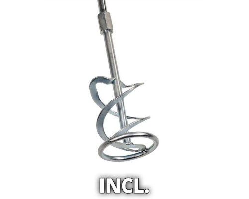 Міксер будівельний Einhell TE-MX 18 Li - Solo, 18В, PXC, М14, 0-620 об/хв, 1.9 кг (без АКБ та ЗП) (4258760)