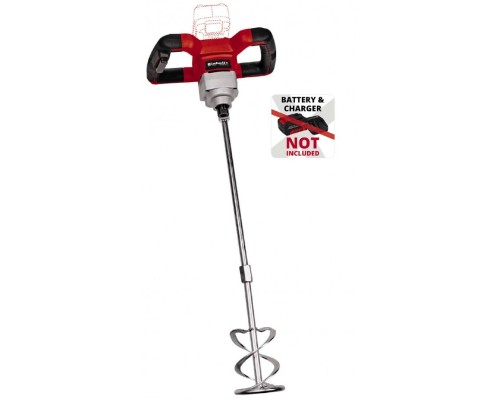 Міксер будівельний Einhell TE-MX 18 Li - Solo, 18В, PXC, М14, 0-620 об/хв, 1.9 кг (без АКБ та ЗП) (4258760)