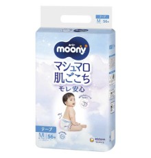 Підгузки Moony Unicharm Розмір M 6-11 кг, 56 шт (4903111141937)