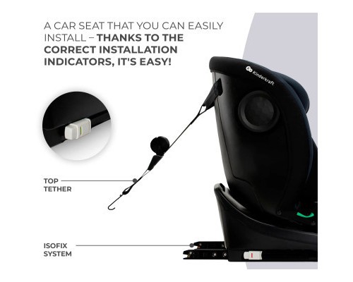 Автокрісло Kinderkraft i-Grow i-Size Black (KCIGRO00BLK0000) (5902533923670)