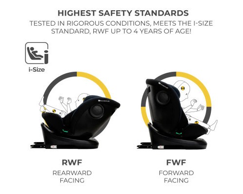 Автокрісло Kinderkraft i-Grow i-Size Black (KCIGRO00BLK0000) (5902533923670)