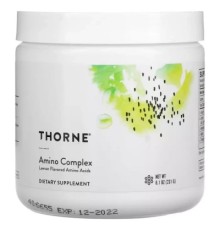 Амінокислота Thorne Research Комплекс амінокислот, смак лимону, Amino Complex, 231 г (THR-00366)