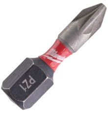 Набір біт Milwaukee SHOCKWAVE, PZ1, 25мм, 2шт (4932430860)