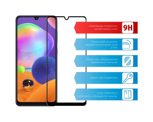 Скло захисне ACCLAB Full Glue Samsung A31 (1283126508578)