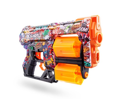 Іграшкова зброя Zuru X-Shot Швидкострільний бластер Skins Dread Sketch (12 патронів) (36517H)