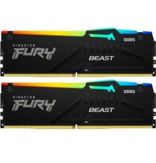 Модуль пам'яті для комп'ютера DDR5 16GB (2x8GB) 6000 MHz FURY Beast RGB Kingston Fury (ex.HyperX) (KF560C36BBEAK2-16)