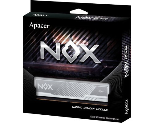 Модуль пам'яті для комп'ютера DDR4 16GB (2x8GB) 3600 MHz NOX White Apacer (AH4U16G36C25YMWAA-2)