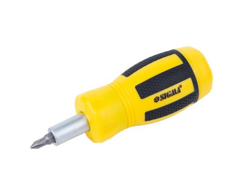 Викрутка Sigma з реверсом MINI c бітами 6шт CrV (4001811)