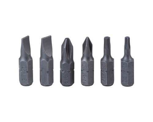 Викрутка Sigma з реверсом MINI c бітами 6шт CrV (4001811)