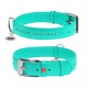 Нашийник для тварин WAUDOG Glamour з QR-паспортом, подвійний Ш 35 мм Д 46-60 см ментоловий (388213)