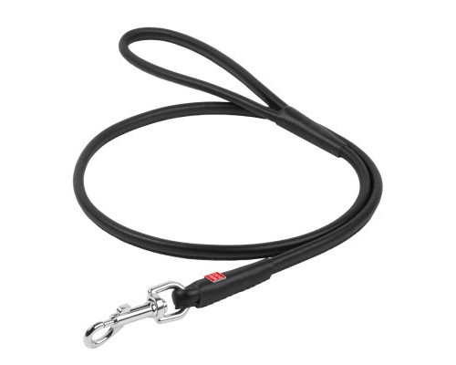 Повідок для собак WAUDOG Glamour круглий XS d 4 мм Д 122 см чорний (33881)