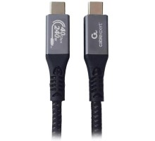Дата кабель USB-C to USB-C 1.5m USB4 40Gbps/240W(48V5A)/8K60Hz Cablexpert (CCBP-USB4-CMCM240-1.5M)