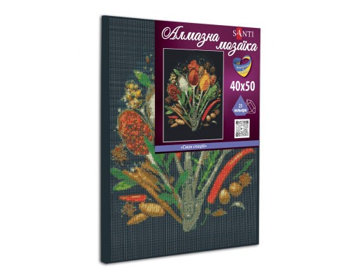 Картина по номерам Santi Смак спецій сонця 40*50 см алмазна мозаїка (954718)