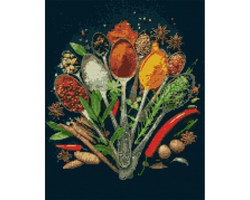 Картина по номерам Santi Смак спецій сонця 40*50 см алмазна мозаїка (954718)