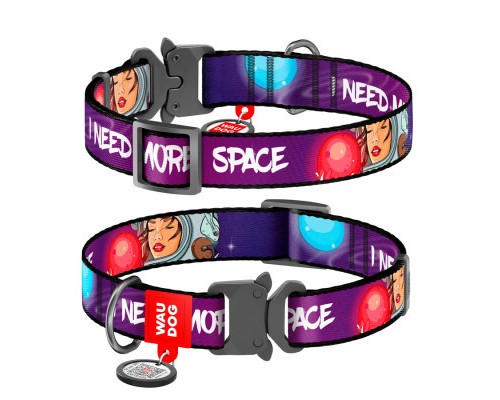 Нашийник для тварин WAUDOG Nylon з QR-паспортом 