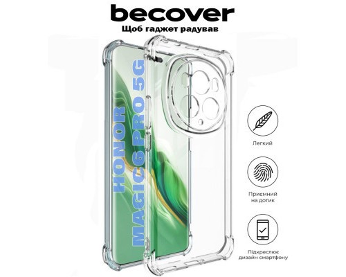 Чохол до мобільного телефона BeCover Anti-Shock Honor Magic6 Pro 5G Clear (710847)