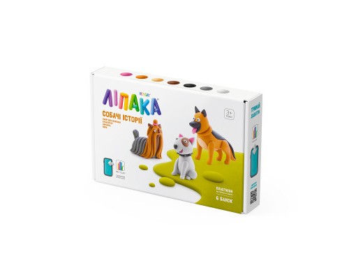 Набір для творчості Lipaka пластиліну - Собачі історії: Йорк, Бультер'єр, Вівчарка (60048-UA01)