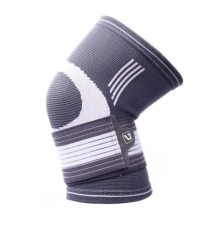 Фіксатор коліна LiveUp Knee Support LS5676-S сірий, білий Уні S (6951376182316)