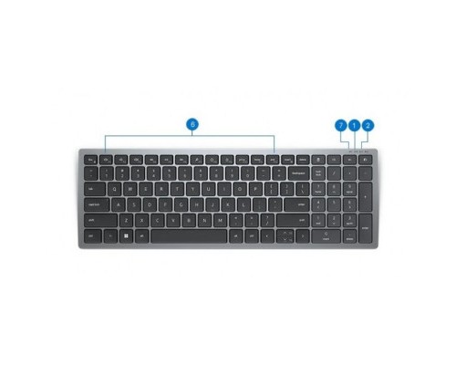 Клавіатура Dell Compact Multi-Device Wireless Keyboard KB740 RU (580-AKOZ)