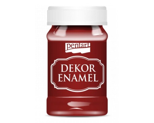 Акрилові фарби Pentart Dekor Enamel, глянцева, Бордова, 100 мл (5997412795769)