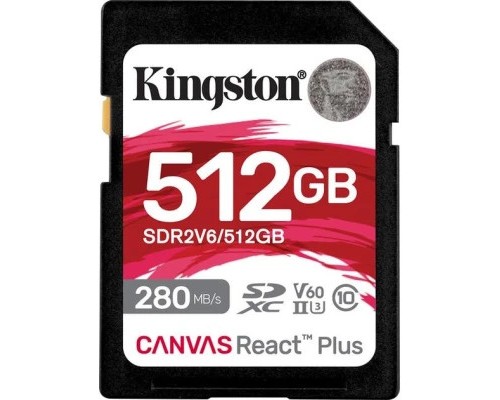 Карта пам'яті Kingston 512GB SDXC class 10 UHS-II U3 Canvas React Plus (SDR2V6/512GB) Карта пам'яті Kingston 512GB SDXC class 10 UHS-II U3 Canvas React Plus (SDR2V6/512GB)