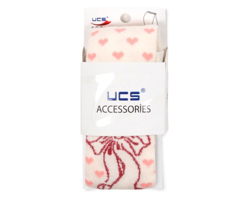 Колготки дитячі UCS Socks з бантиком (M0C0301-1125-86G-cream)