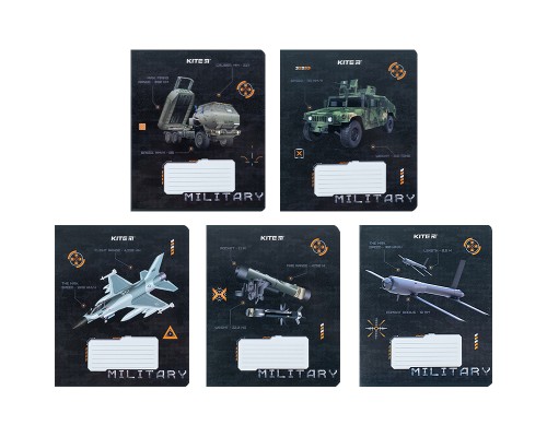 Зошит Kite Мілітарі 12 аркушів, клітинка (K24-232-3)