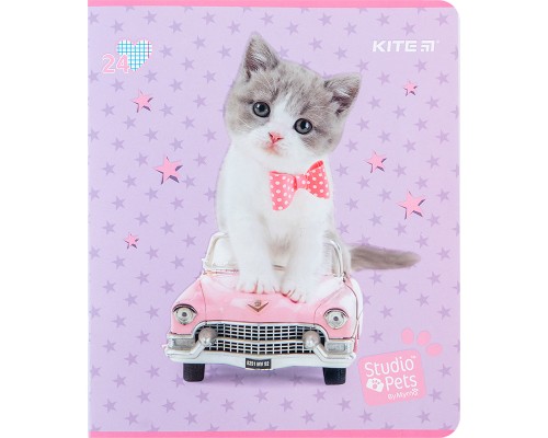 Зошит Kite Studio Pets 24 аркушів, клітинка (SP24-238)
