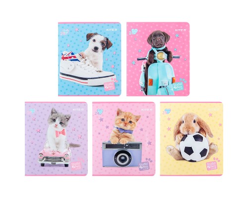 Зошит Kite Studio Pets 24 аркушів, клітинка (SP24-238)