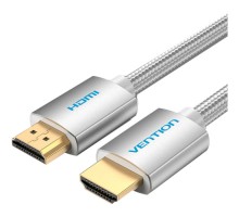 Кабель мультимедійний HDMI to HDMI 3.0m V2.0 4K 60Hz Silver Metal Type Vention (AABII) 
