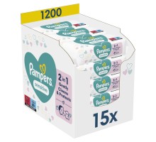 Дитячі вологі серветки Pampers Sensitive 15 x 80 шт. (8001841063188)