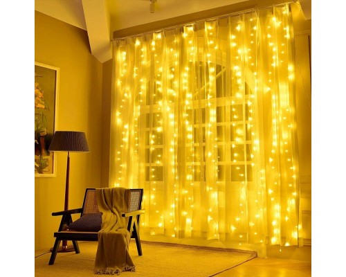 Гірлянда ColorWay Штора завіса 3 x 2 м 240 LED USB теплий колір (CW-GW-240L32U)