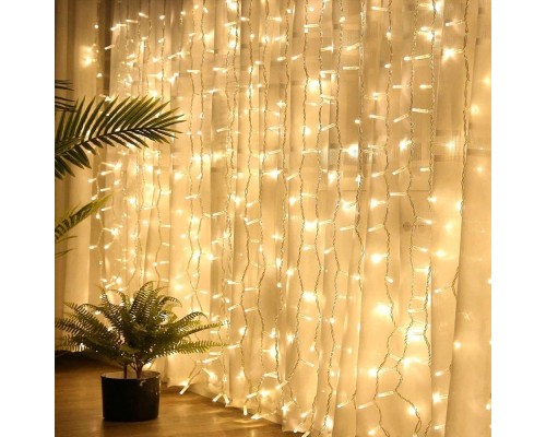 Гірлянда ColorWay Штора завіса 3 x 2 м 240 LED USB теплий колір (CW-GW-240L32U)