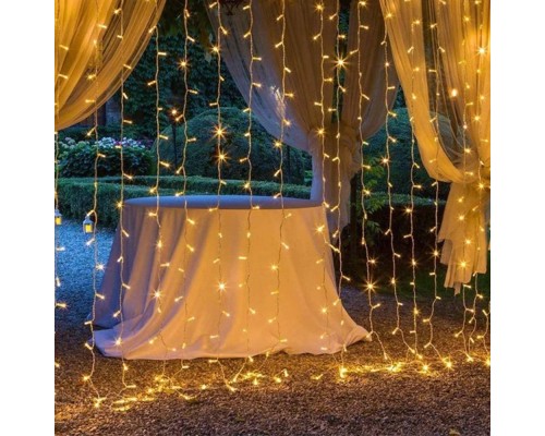 Гірлянда ColorWay Штора завіса 3 x 2 м 240 LED USB теплий колір (CW-GW-240L32U)