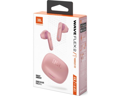 Навушники JBL Wave Flex 2 Pink (JBLWFLEX2PIK)