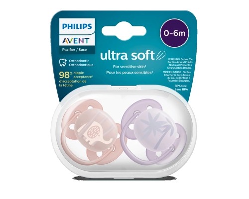 Пустушка Philips AVENT Ultra Soft ультрам'яка 0-6 міс. 2 шт (SCF091/09) Пустушка Philips AVENT Ultra Soft ультрам'яка 0-6 міс. 2 шт (SCF091/09)