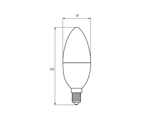 Лампочка EUROELECTRIC LED CL 9W 900Lm E14 4000K (LED-CL-09144(EE))