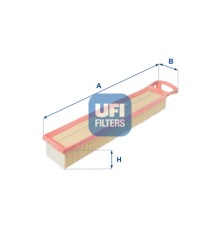 Повітряний фільтр для автомобіля UFI 30.345.00