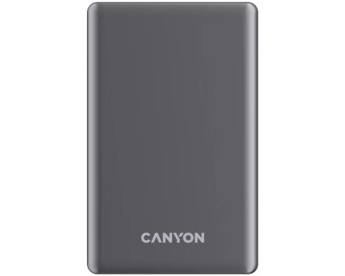 Батарея універсальна Canyon 5000mAh OnPower 505 slim Magsafe PD/20W Dark Grey (CNS-CPB505DG)