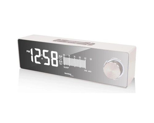 Настільний годинник Technoline з радіо WT483 White/Silver (DAS302714)