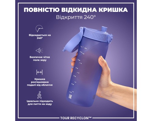 Пляшка для води ION8 OneTouch 750 мл BPA Free, Light Purple (I8RF750PERI)