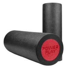 Масажний ролик PowerPlay 4021 Fitness Roller 45x15см Чорно-червоний (PP_4021_Bl/Red_(45*15))