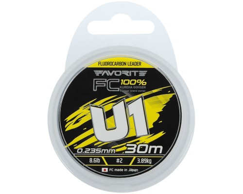 Флюорокарбон Favorite U1 FC 30m 2.0/0.235mm 8.6lb/3.89kg (1693.12.12)