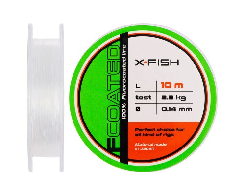 Флюорокарбон X-Fish FCoated 10m 0.14mm 2.3kg (1917.01.21)